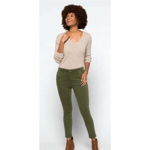 Cosmic Blue Love Womens Olive Callie Eco Cuffed Skinny Pants 33 ~ 36x29 Actual